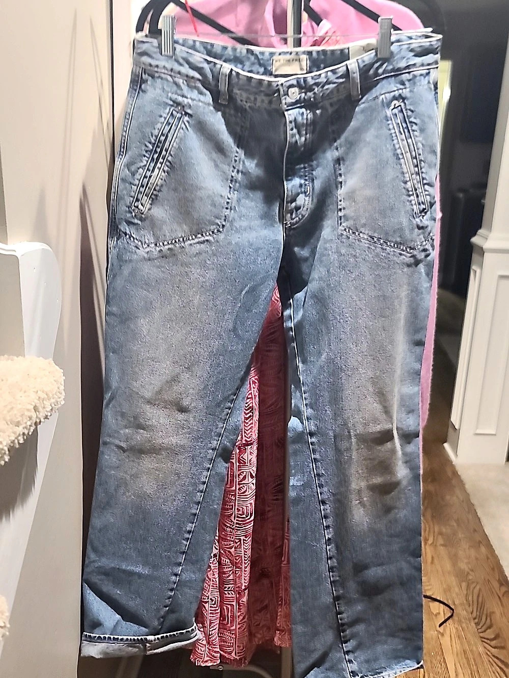 We The Free Carnivale Low Rise Bootcut Blue Waist 32 Good Jeans